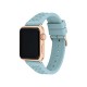 Correa Coach Para Apple Watch 38/40mm Silicón Azul 14700039