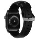 Correa Nomad para AppleWatch 42/44mm en Piel, Negro Negro