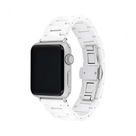 Brazalete Coach Para Apple Watch 38/40mm Cerámica Blanca 14700035