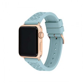 Correa Coach Para Apple Watch 38/40mm Silicón Azul 14700039