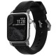 Correa Nomad para AppleWatch 42/44mm, Negro Plata