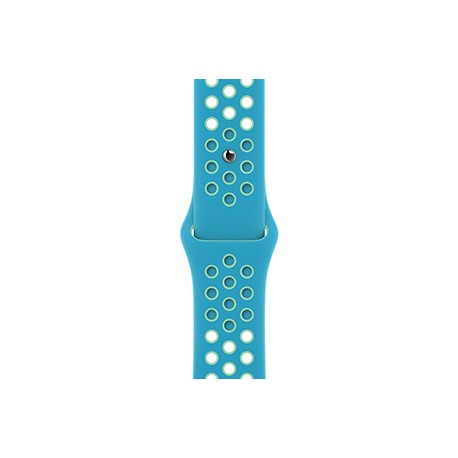 Correa Apple Nike Sport Azul Verde Gema Para Caja De 38-40-41 mm